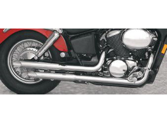 M.a.c. chrome slash-cut staggered 2-into-2 exhaust systems