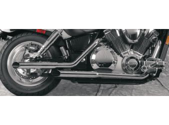 M.a.c. chrome slash-cut staggered 2-into-2 exhaust systems