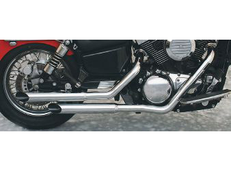 M.a.c. chrome slash-cut staggered 2-into-2 exhaust systems