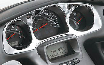 Show chrome accessories chrome instrument panel accent