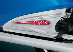 Show chrome accessories led saddlebag scuff accents