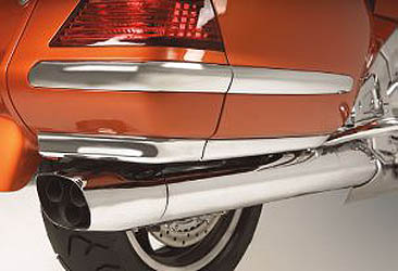 Show chrome accessories saddlebag air dam spoilers