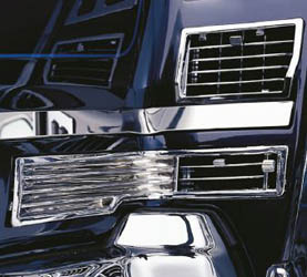 Show chrome accessories hot air vents