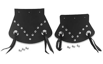 Drag specialties studded mudflaps with conchos