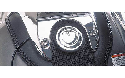 Show chrome accessories gas tank top cover