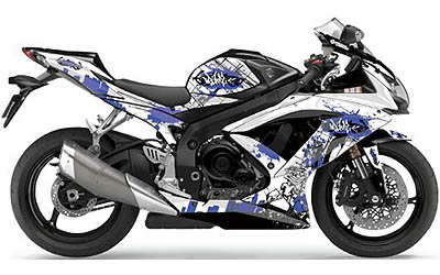 Flu designs sport bike graphic kits