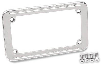 Drag specialties chrome license plate frame