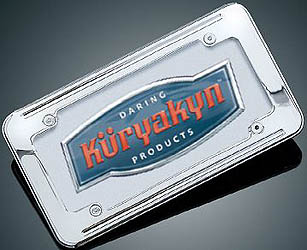 Kuryakyn ball-milled license plate frames
