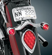 Kuryakyn lighted license plate frame with turn signals