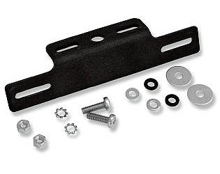 Targa black aluminum license mount