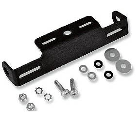 Targa black aluminum license mount with turn signal mounts