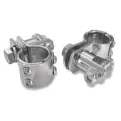 Grizzle fist highway footpeg clamp and mount sets