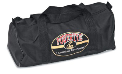 Powertye tie-down duffle bag