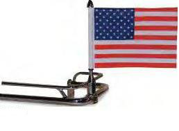 Pro pad inc. saddlebag bar flag mounts with flag