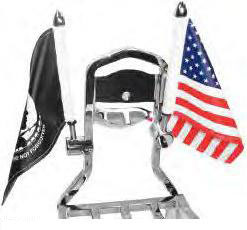 Pro pad inc. square sissy bar flag mounts  with flag
