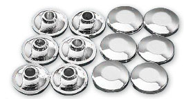 Drag specialties chrome plugs for handlebar clamps