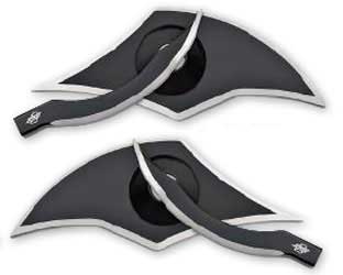 Pro 1 scimitar billet aluminum blade mirror kits