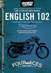Lowbrow customs english 102  dvd – unit and pre-unit triumph motorcycle maintenance
