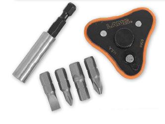Lang tools 6-piece finger ratchet bit driver