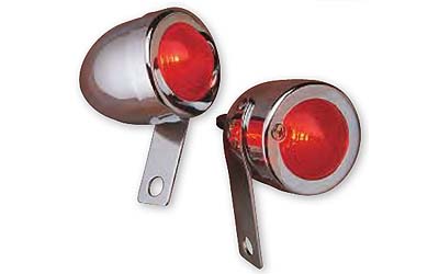 Drag specialties bullet marker lights with side mounts