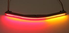 Custom dynamics raider amber / red / amber rear integrated truflex turn signal