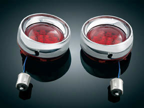 Kuryakyn deep dish chrome bezels with leds