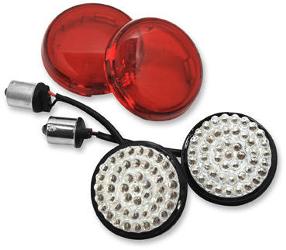 Lazer star retro red led turn signal faces