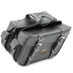 All american rider box-style slant saddlebags with rear pocket