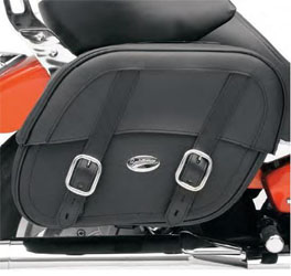 Saddlemen drifter saddlebags with shock cutaway