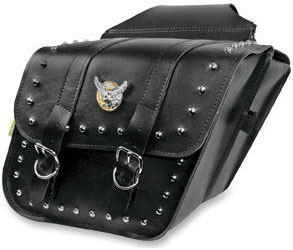 Willie & max compact studded slant saddlebags