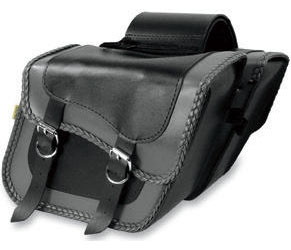 Willie & max gray thunder braided slant saddlebags