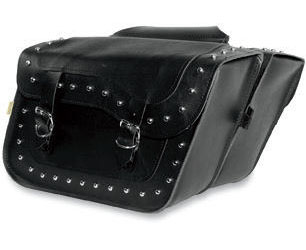 Willie & max high-pipe studded slant saddlebags