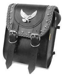 Willie & max gray thunder studded sissy bar bag