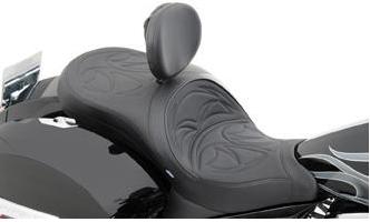 Drag specialties low-profile touring seats with built-in backrests