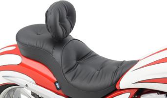 Drag specialties low-profile touring seats with built-in backrests