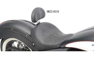 Drag specialties solo seats with plug-in backrest