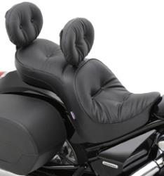 Parts unlimited low-profile double-bucket seat with dual backrest