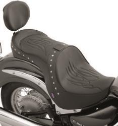 Parts unlimited low-profile double-bucket seat with dual backrest