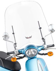 Slip streamer scoot windshields