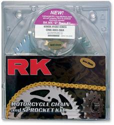 Rk racing chain chain and sprocket quick acceleration dirt kits