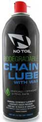 No toil biodegradable chain lube with wax