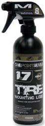 One point seven formula-8 tire mounting lubes