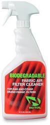 No toil biodegradable fabric filter cleaner