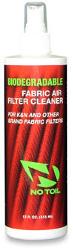 No toil biodegradable fabric filter cleaner