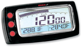 Koso g2 revolution tachometer/dual temp meter