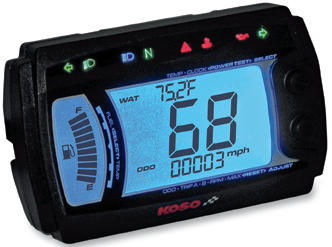 Koso xr-sr multi-function electronic speedometer