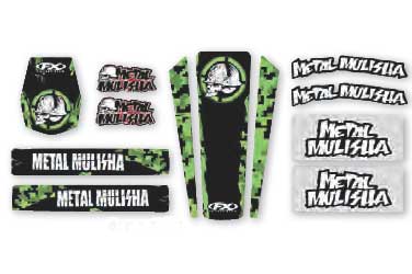 Factory effex metal mulisha, monster energy and rockstar universal trim kits