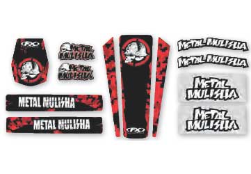 Factory effex metal mulisha, monster energy and rockstar universal trim kits