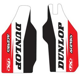 Factory effex sponsor logo lower fork guard graphics