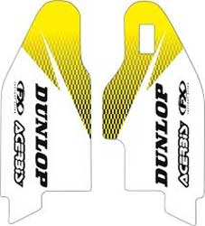 Factory effex sponsor logo lower fork guard graphics